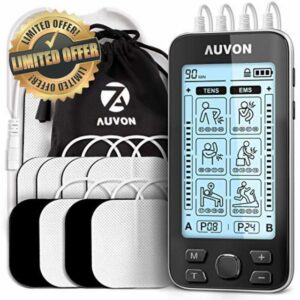 AUVON 4 Outputs TENS Machine for Pain Relief