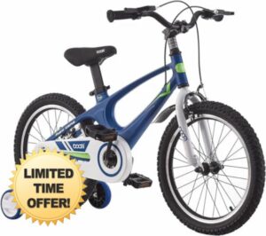 TRIOBLADE Kids Bike 14 16 18 Inch Blue & Pink Children Bicycle Gift for Boys Girls Ages 2-9 Years with Stabilizers