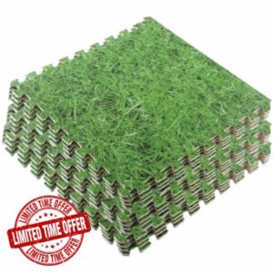 Sleeleece 12pcs Kids Interlocking Foam Play Mat Set