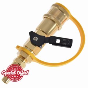 POPETPOP 1 Set Rv Hookup and Fittings Quick Connect Fittings Hose Adapter 1/4 Quick Connect 1/4 Quick Connect Fittings Gas Line Quick Connec