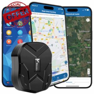Winnes GPS Car Tracker 10000mAh Big Battery 4G Worldwide Coverage Real-time Location Tracking Vehicle Security Monitor Anti-theft Magnetic Car Tracke 150 day Standby No Monthly Fee