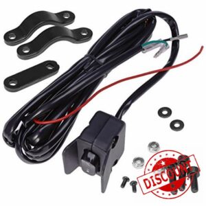 12V Winch Rocker Thumb Switch with Mounting Bracket Handle Control Switch Compatible with Warn Ramsey Superwinch KFI UTV