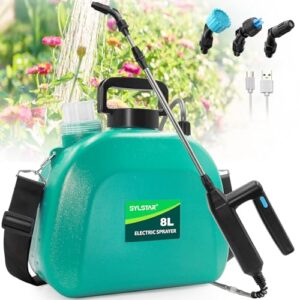Upgrade Electric Weed Sprayer with 3 Mist Nozzles