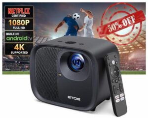 ETOE 1080P Smart Projector