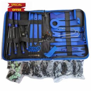 PA Products 200pcs Car Clip Removal Tool Kit & Plastic Panel Fasteners for Auto