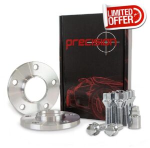 Precision | Hubcentric Wheel Spacers 12mm | Intended for BMW E Series | PCD: 5x120 | 72.6mm | Taper Bolts & Locking Bolts