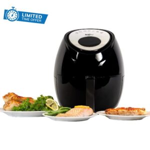 Total Chef Electric Air Fryer Oven 3.6L Touchscreen Controls Digital Air Fryers 7 Smart Cooking Presets Adjustable Temperature and Timer Non-Stick Basket Quick and Easy Meals