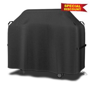 Falflor Barbecue Covers 183x66x130cm Gas BBQ Cover Waterproof Outdoor Gas Grill BBQ Cover 600D Oxford Heavy Duty Large BBQ Cover Windproof Dustproof Rip Proof Cover for BBQ