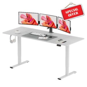 SANODESK 180 * 80 Electric Standing Desk Height Adjustable Standing Desk Sit Stand Desk Adjustable Desk 4-Memory Smart Pannel