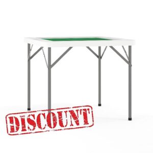 Flash Furniture 34.5" Square 4-Player Folding Card Game Table with Playing Surface and Cup Holders