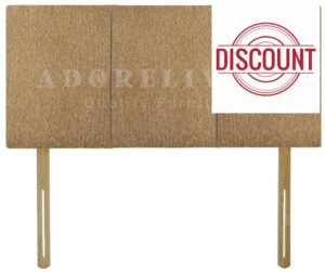 Serenity Headboards Divan Bed Headboard Alton Chenille 20 inch Height Padded Paneled Headboard (Caramel