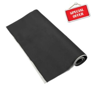 X AUTOHAUX Breathable Mesh Fabric 79" Length x 60" Width Foam Backed for Car Truck RV SUV Interior Trim Protect Aging Broken Faded DIY Repair Replacement Black