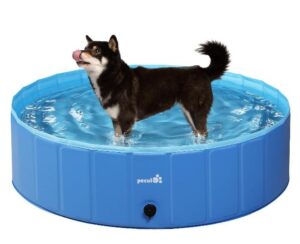 Pecute Paddling Pool for Dogs & Kids - 120cm