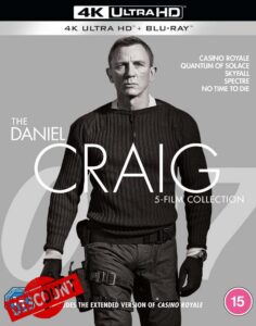 Daniel Craig 5-Film Collection [4K Ultra HD] [2021] [Blu-ray] [Region Free]