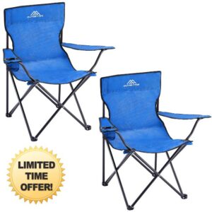 Vivo Technologies Set of 2 Camping Chair Lightweight Folding