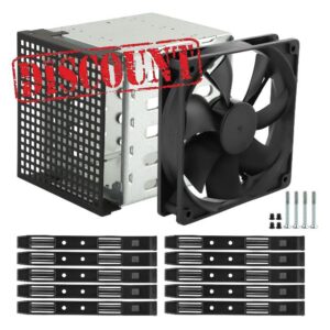 5.25inch to 5X 3.5 Hard Drive Cage with Cooling Fan