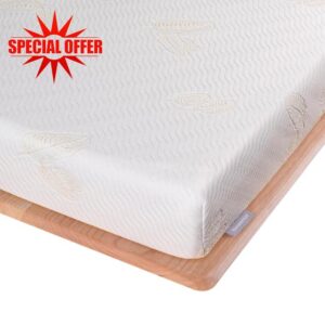 Newentor® 4 Inch Memory Foam Mattress Topper Single Bed - 10cm Dual-Layer Mattress Topper with Removable Zipped Cover - Cooling Mattress Topper for Back and Neck Pain