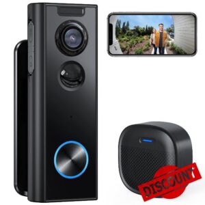 XTU Doorbell Camera Wireless with Chime 2K HD