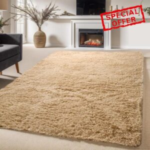 lekeplus Rugs Living Room Large Rugs Bedroom Anti Skid Rug Shaggy Soft Rug for Living Room Bedroom Play Area Kids Room Luxury Decorative(Camel