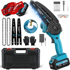 SCUXASH Mini Chainsaw Cordless with 8000 mAh Battery