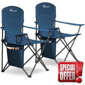 SUNMER Set of 2 Folding Camping Chairs