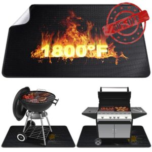 Alckijy BBQ Grill Mat - Heavy Duty Degree Non-Stick Grill Mats for Outdoor Grilling | Premier BBQ Grill