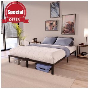 Dreamzie Super King Bed Frames Metal 180x200 with Storage 35cm Sturdy and 20min Easy Assembly Bed Frames - Large Storage with 35cm Heigh