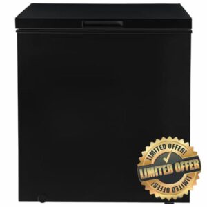 Russell Hobbs Black Chest Freezer 198L Freestanding with 5 Year Warranty