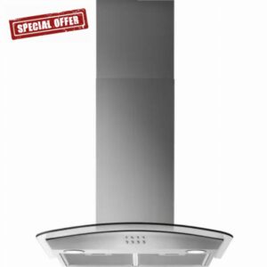 Electrolux LFL316A 60cm Curved Glass Chimney Cooker Hood