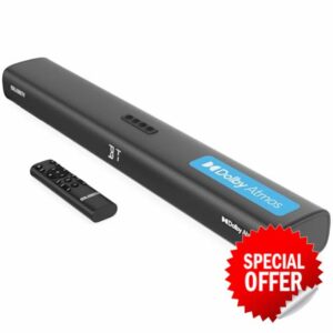 MAJORITY 2.1.2 Dolby Atmos Soundbar | Wall Mountable Bluetooth 3D Sound with 160W Upfiring Speakers | Digital Display