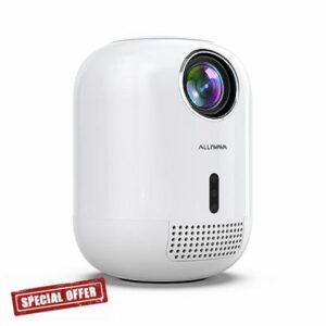 ALLIWAVA 4K Mini Projector with WiFi 6 and Bluetooth 5.2