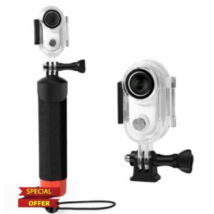 LEWOTE Waterproof Case&Floating Hand Grip Compatible with Insta360 GO 3 Lens