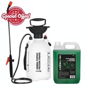 CARSHARK Non-acidic Wheel Cleaner 5L with 5L Pressure Sprayer