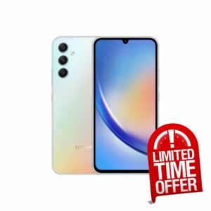 Samsung Galaxy A34 5G 8GB_256GB silver (Renewed)