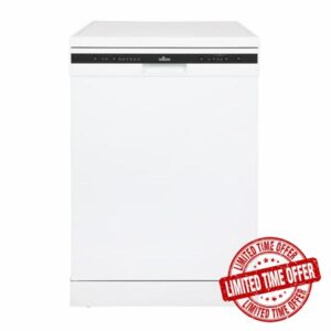 Willow WDW1260W 60cm Freestanding Dishwasher with Half Load Function