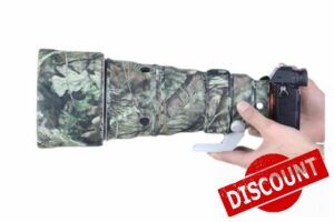 CHASING BIRDS Camouflage Waterproof Lens Coat for Sony FE 300mm F2.8 GM OSS Rainproof Lens Protective Cover (Pine Camouflage)