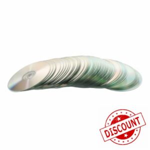 UKCOCO 50pcs Hand Decorated Discs Decoration for Home Christmas Decor Diy Discarded Cd Discs Diy Discs Decorations Recordable Disc Record Cutout Blank Plastic Decorative Plate Reflective