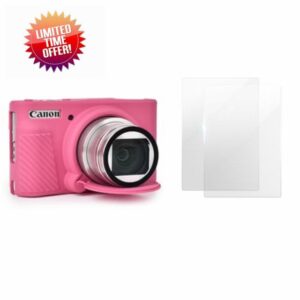 VOVMOEYA SX740 Camera Case Accessories Set[with 2 LCD Tempered Films]