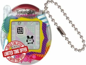 Bandai Tamagotchi Connection Digital Pet Clear Retro Shell | Tamagotchi Virtual Pet Electronic Toy With Infra-Red Connection For Shared Fun | Kids Toys For Girls And Boys Are Great Japanese Gifts