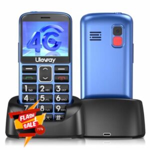 Tosaju 4G Senior Mobile Phone SIM Free Unlocked Simple Mobile Phone for Elderly Senior Cell Phone Big Button Mobile Phone Basic Easy to use Phone with SOS Butto