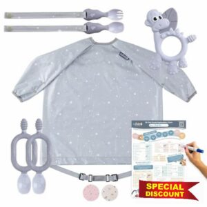 BIBaDO Starter Baby Feeding Set - Includes Feeding Bibs