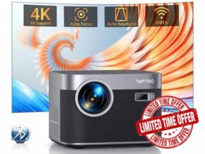 Projector 4K with WiFi and Bluetooth