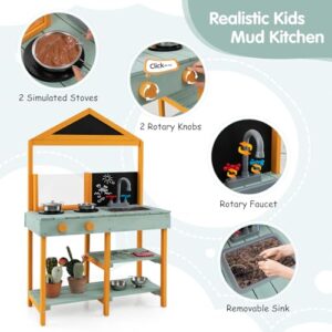 Outdoor Toy Kitchen with Root Viewer Planter