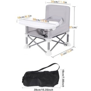 Portable Baby Travel Seat Booster with Removable Tray