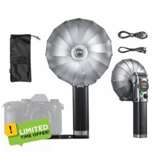 GODOX Lux Master Retro Camera Flash GN25 6000K土300K 2.4G Wireless Sync TTL Auto Flash with Touchscteen Rotatable Flash Head Compatible with Sony Canon Fuji Nikon Panasonic Olympus