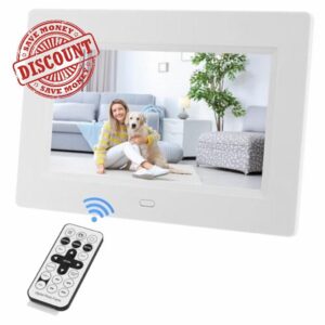 Ysguyyz 7-inch HD IPS Digital Photo Frame - 1080P Video Playback