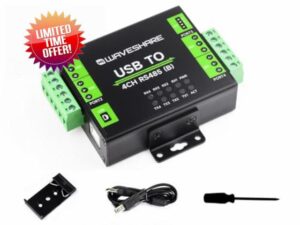 Waveshare Industrial USB TO 4Ch RS485 Converter Module (B) with CH344L Chip