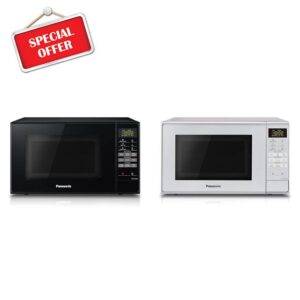 Panasonic NN-E28JBMBPQ Compact Solo Microwave Oven with Turntable