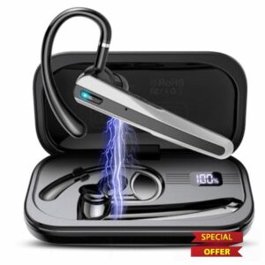 SKIUDCT Bluetooth Headset V5.3 120Hrs Talk Wireless Headset with Dual ENC Noise Canceling Mic Mute
