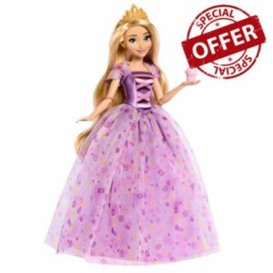 Mattel Disney Princess Birthday Celebration Rapunzel Deluxe Fashion Doll